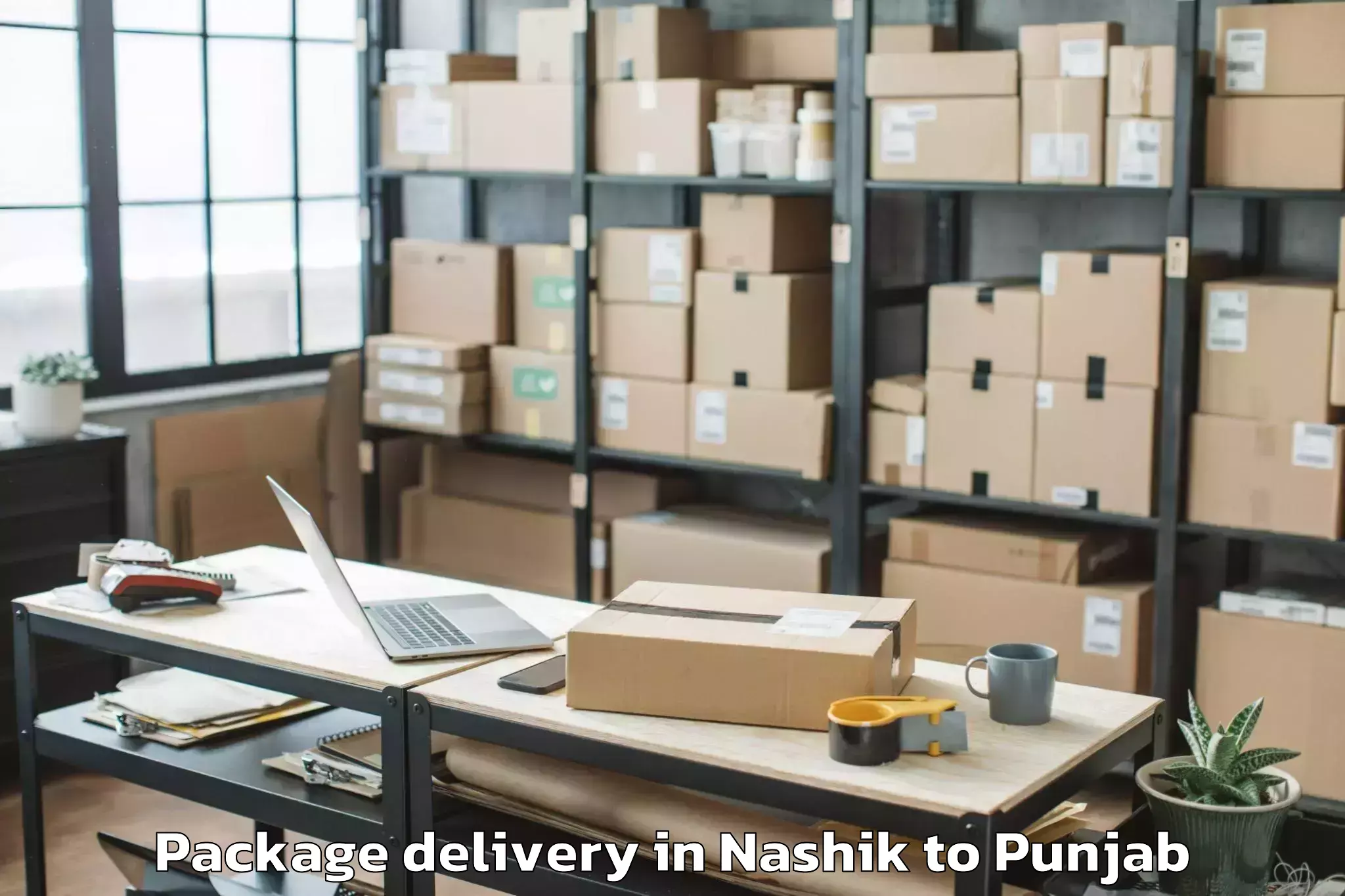 Nashik to Balachor Package Delivery Booking